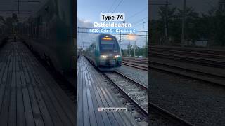 Type 74 fra Fredrikstad til Sarpsborg  RE20 trainspotting railway train norge rail railroad [upl. by Giffer]