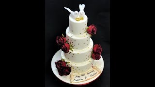 40th Wedding Anniversary Cake  4 Tier Cake [upl. by Hebe]