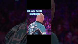 Littler walk through the park R1 of players championship tournament darts lukelittler [upl. by Salena]