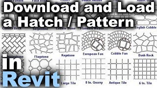 How to Load a Hatch  Pattern in Revit Tutorial [upl. by Danika]