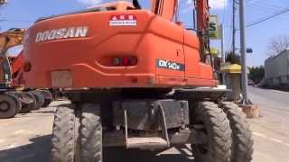 Autowinicom Korean used Excavator  Doosan DX140W Hyundai12054 [upl. by Eniamsaj773]