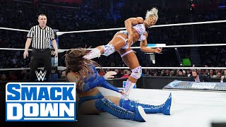 Jade Cargill amp Bianca Belair beat Chelsea Green amp Piper Niven SmackDown highlights April 12 2024 [upl. by Aniar]