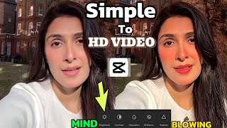 How to convert simple video to 4K ultra in CapCut  Normal video ko 4K HDR kaise banaen [upl. by Arihay]