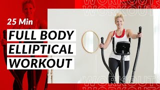 25 Minute Intermediate Full Body Elliptical Workout [upl. by Esinyl]