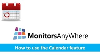 Monitors AnyWhere v2  How to use the Calendar feature  Easy to use digital signage [upl. by Manas76]