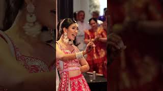 Bride Performs a Beautiful Dance at the Sangeet  Indian Wedding [upl. by Eelime]