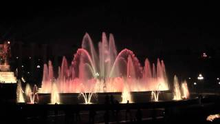 Barcelona  The Magic Fountain of Montjuic SHOW  HD 720p [upl. by Ferrigno835]