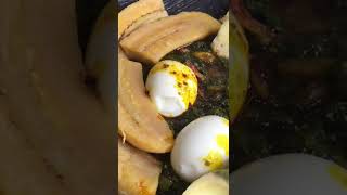 How to make Kontomire abomu with ampesi  Taro root stewDip  Palava Sauce [upl. by Bryn]