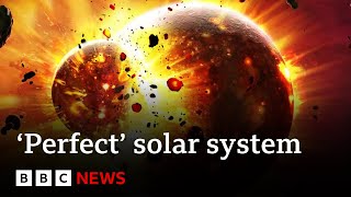 Perfect solar system found in search for alien life  BBC News [upl. by Nonnaihr]