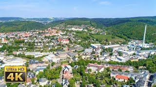 Erzgebirge Aue und Umgebung aus 250 Meter Höhe  4K Drohnenaufnahmen [upl. by Melinde]