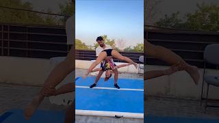 Next level stunt shortvideo gymnast acrobatics action stunt viralshort [upl. by Sugden415]