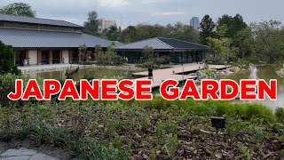 Japanese Garden at Jurong Lake Gardens  Walking Singapore [upl. by Esilana]