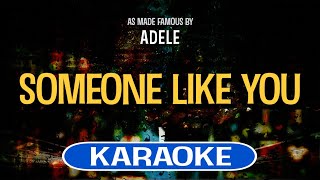 Someone Like You Karaoke  Adele [upl. by Innob]