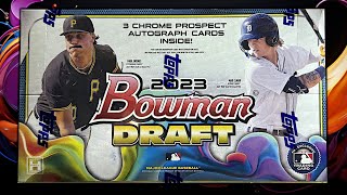 ITS BOWMAN DRAFT DAY RIPPIN NEW BASEBALL CARDS [upl. by Netsirhk]