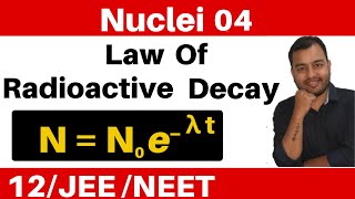 Nuclei 04  Radioactivity  Part 3  Law Of Radioactive Decay JEENEET [upl. by Neelrad]