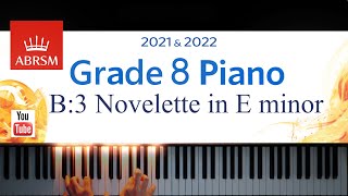 ABRSM 20212022 Grade 8 B3 Novelette in E minor  F Poulenc Piano exam piece [upl. by Mag]