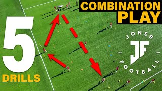 5 TEAM TRAINING PASSING DRILLS ⚽️  JONER FOOTBALL [upl. by Sillert]