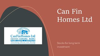 Can Fin Homes Ltd l Can Fin Homes Review l Fundamental Analysis CAN FIN HOMES Share l Canfinhome [upl. by Yakcm]