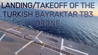 quot🇹🇷 Bayraktar TB3 Drone Operations on TCG ANADOLU  Historic Takeoff amp Landing Footagequot [upl. by Rashida]