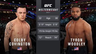 Colby Covington vs Tyron Woodley  UFC® 4 Las Vegas Live Gameplay [upl. by Winou]