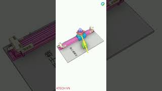 P47 90°rotating movement mechanism powered by rodless cylinder drivemechanical solidworks 3d [upl. by Sollars]