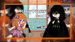 Harry Potter react to Aftons FamilyElizabeth Afton 142X 🇺🇸amp🇷🇺 [upl. by Hashum]