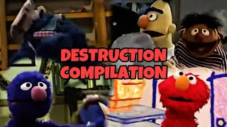 FULL COMPILATION Sesame Street Destruction and Fails but it’s synced to It’s A Hard Knock Life [upl. by Anairol381]