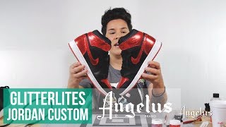 How To Use Angelus Glitterlites  Bred 1 Glitterlites Customs [upl. by Mizuki]