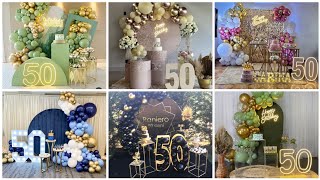 Latest 50th Birthday Decoration IdeasBirthday Decorations for Adults  Best 50th Birthday Decor [upl. by Elhsa]