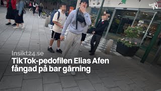 TikTokpedofilen Elias Afen tagen på bar gärning [upl. by Yeldnarb]