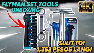 Unboxing FLYMAN Set Tools Made by Hard Chrome Plated  Made in USA  Mura Ko Lang Nabili sa Shopee💯✅ [upl. by Reni556]