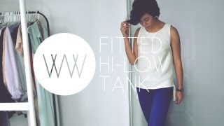 How to Make a Fitted HighLow Tank  WITHWENDY [upl. by Lydia]