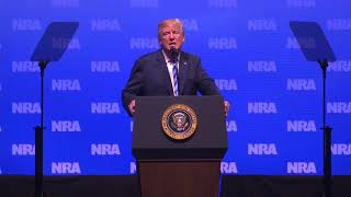 Trump pays tribute to DPD fallen officer in NRA speech [upl. by Aitan]