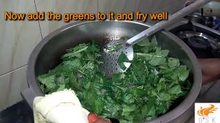 75Years old Granny Cooking Healthy Greens Fry Recipe  Keerai poriyal Recipe  Granys Kitchen [upl. by Aihsiyt417]