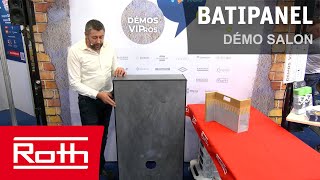 Roth France  BATIPANEL  démo Batimat 2022 [upl. by Anelak]