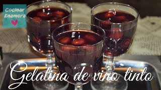 Gelatina de vino tinto 12 uvas 12 deseos Con azúcar Baja en Calorías [upl. by Ettenad265]