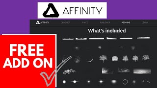 FREE ADDON For Affinity Photo amp Designer [upl. by Crysta]