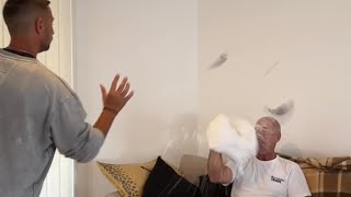 Shave cream balloon prank [upl. by Elleirad]