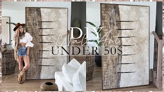 8 FEET TALL  WALL ART DIY UNDER 50 [upl. by Brause]