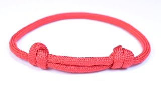 Make the Sliding Knot Friendship Paracord Bracelet  Bored Paracord [upl. by Ennirac283]