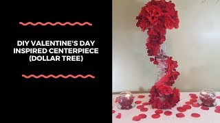 DIY Valentines Day Centerpiece Dollar Tree [upl. by Chaffinch253]