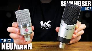 Best Microphones For Recording Vocals  Neumann TLM 102 VS Sennheiser MK 8 Microphone Comparison [upl. by Rocray903]