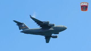 US Air Force C17 Globemaster III at 2024 Chicago Air amp Water Show [upl. by Poucher]