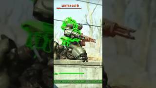 Feral Sentry Bot fallout fallout4 gaming shorts [upl. by Lanita]