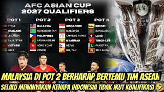 Komentar Fans Malaysia Usai Malaysia di POT 2 Kualifikasi Piala Asia 2027  Indonesia dimane [upl. by Ydualc]