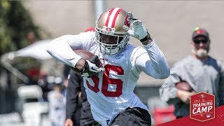 Camp Highlight Reuben Foster Grabs Intercepts a Tipped Pass [upl. by Secrest]