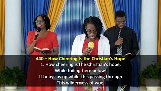 440 SDA Hymnal – How Cheering Is the Christians Hope [upl. by Erme]