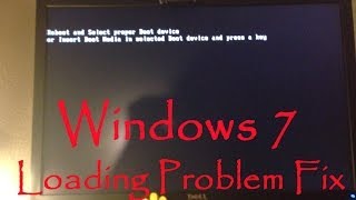 Windows 7 Loading Boot Driver Error Fix  Reboot And Select Proper Boot Device Fix [upl. by Revert]