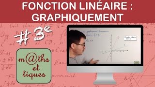 Déterminer graphiquement une fonction linéaire  Troisième [upl. by Bautram]