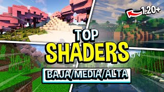 TOP 3 SHADERS para Minecraft PE 121 Gama BAJA MEDIA y ALTA  Shaders para PEBEDROCKJAVA 121😯 [upl. by Nanci454]